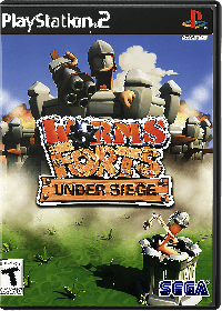 Worms Forts Under Siege PAL Playstation 2 PAL box art